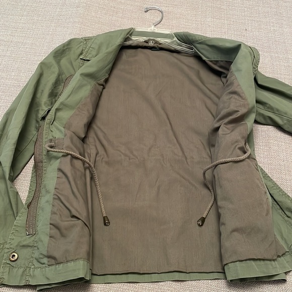 J. Crew Army Green Utility Jacket XS Lightly Used - Picture 8 of 9